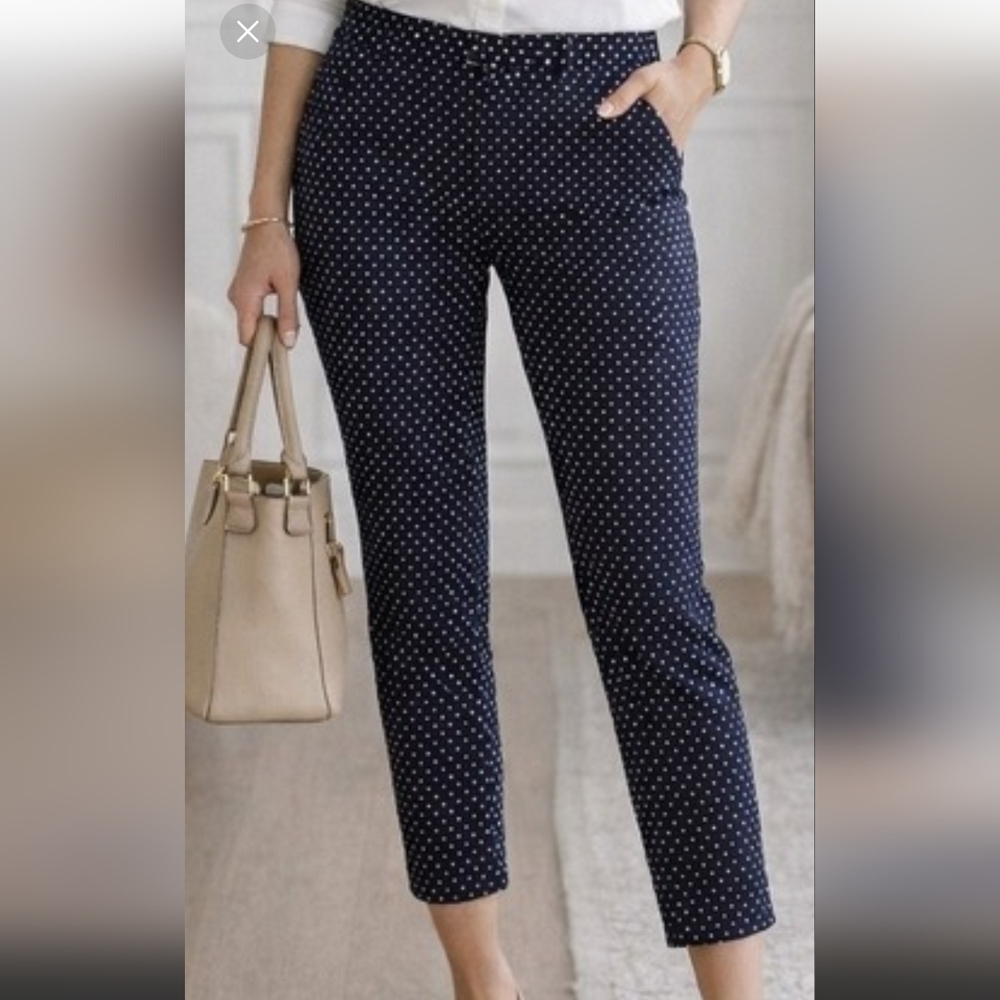 ⭐3 For $21⭐GAP Black and White Polka Dot Women's Capri Pants